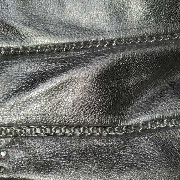 B.Makowsky Leather Metallic Women's Handbag - Picture 3 of 9